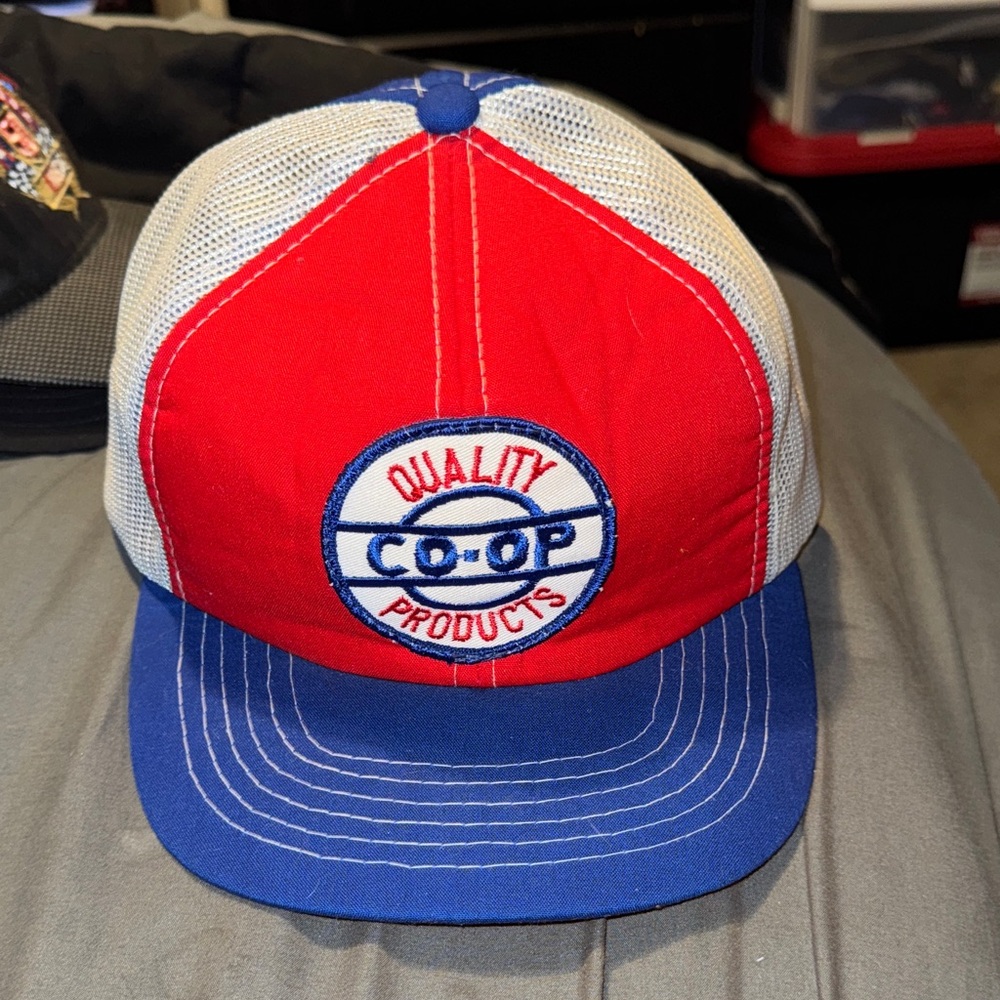 Co-op Red and Blue Trucker Hat Vintage